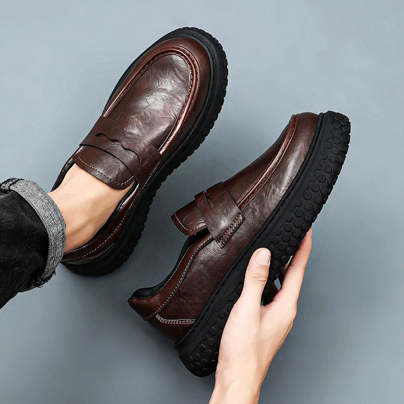 Men'S Shoes Loafers Casual - Novos Mocassins Masculinos 2026 de Couro