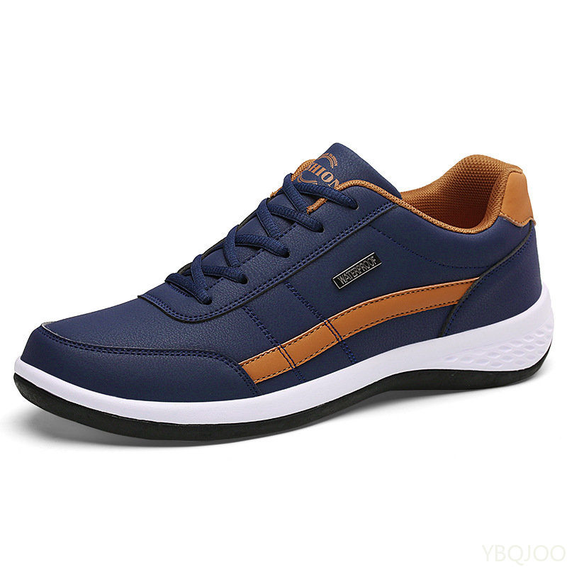 Men Shoes Vans - Sapatos de couro masculino tênis tendência