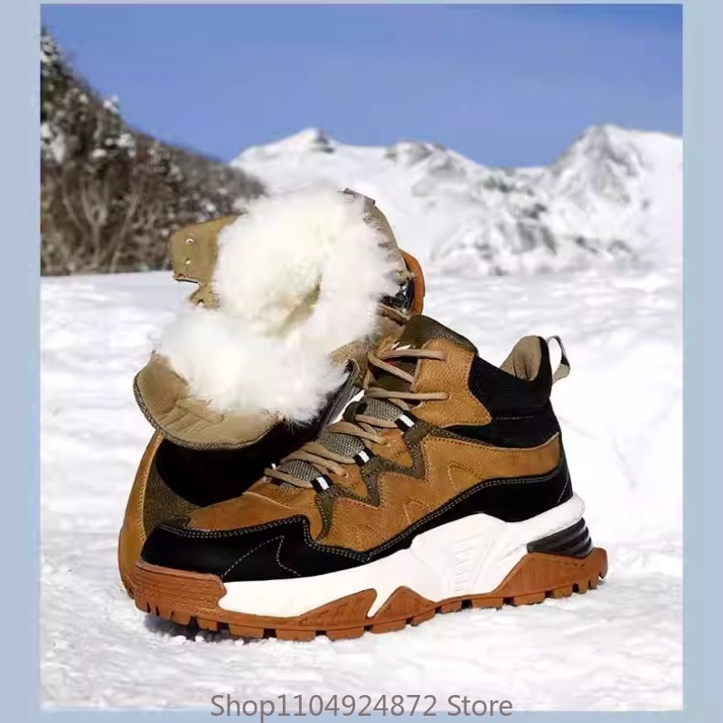 Winter Boot Insulated - Inverno quente lã algodão sapatos botas