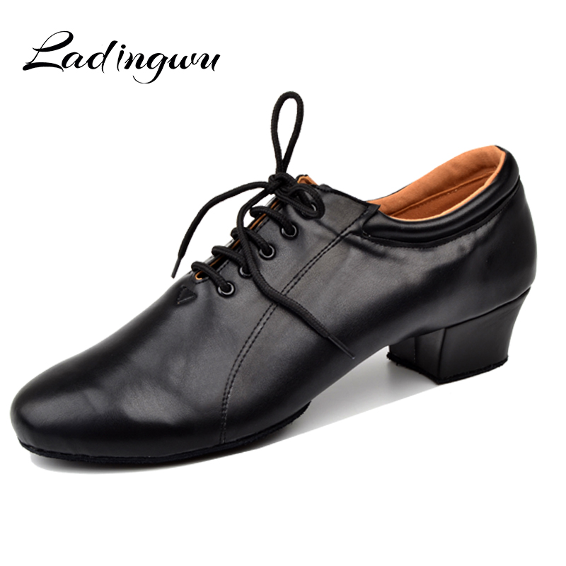 Men Shoes Under 100 - Ladingwu-Sapatos de Dança Latina Salto Baixo