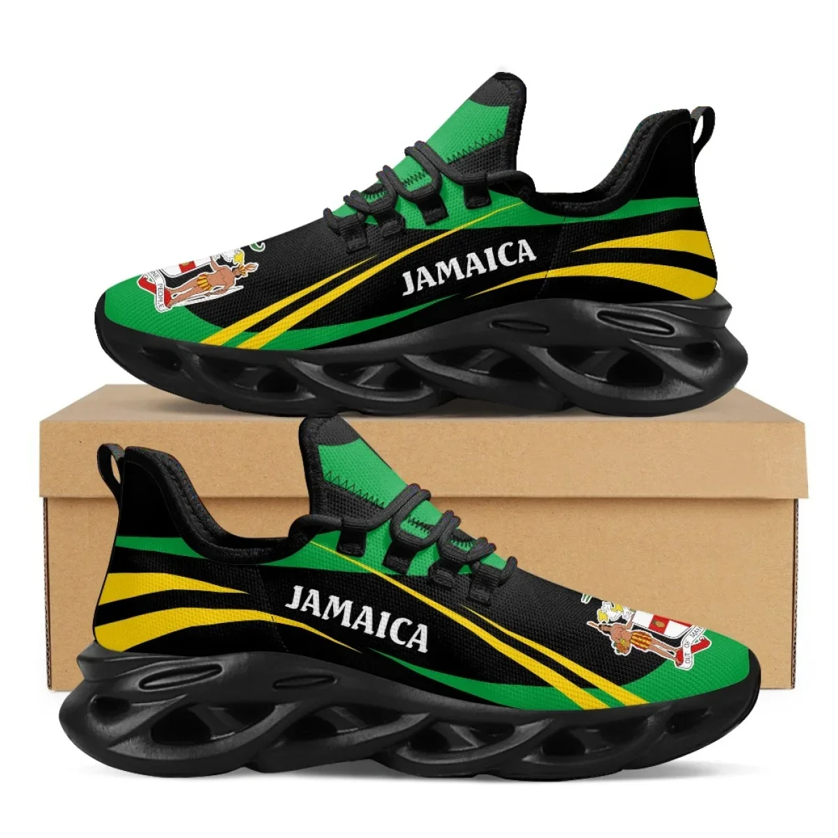 Men Shoes Trainers - Jamaica bandeira impressão sapatos masculinos tênis