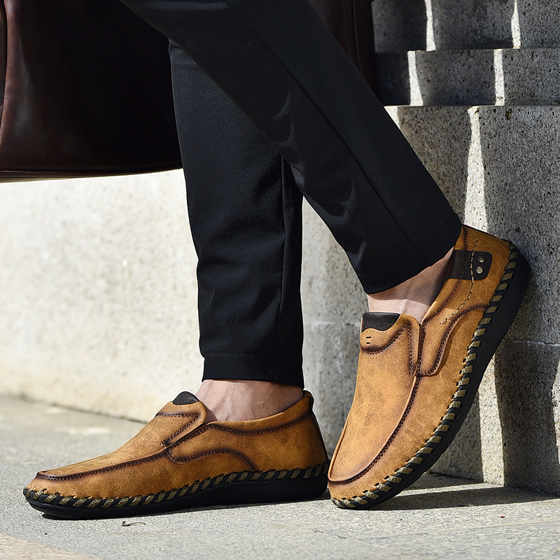 Men Shoes Under 100 - Tênis casuais 100% couro, sapatos esportivos