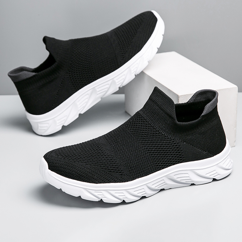 Men Shoes Vans - Sapatos casuais masculinos respiráveis deslizamento em