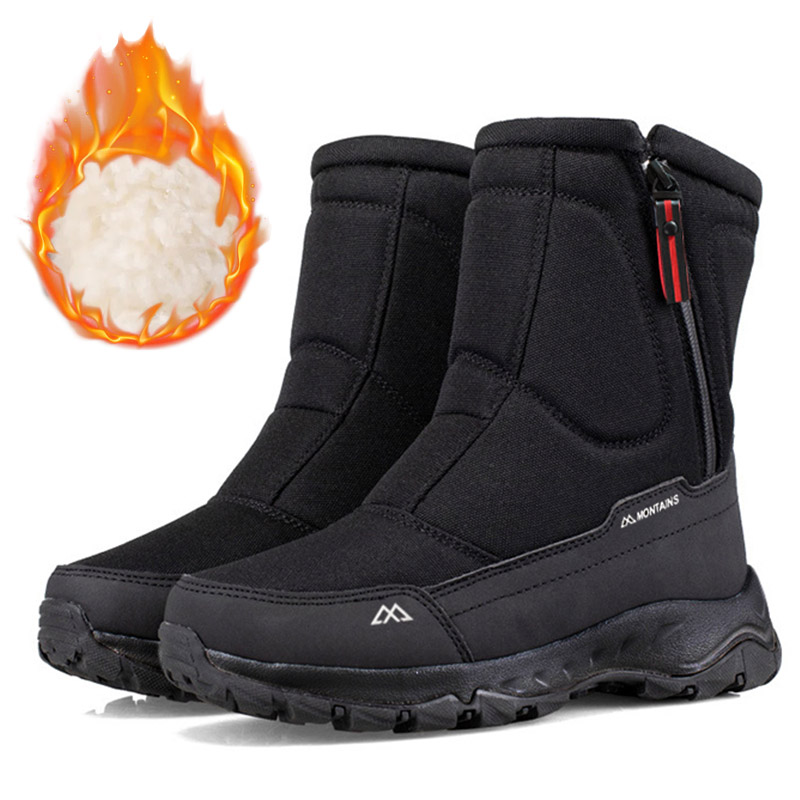 Winter Boot Insulated - Botas de neve externas confortáveis internas