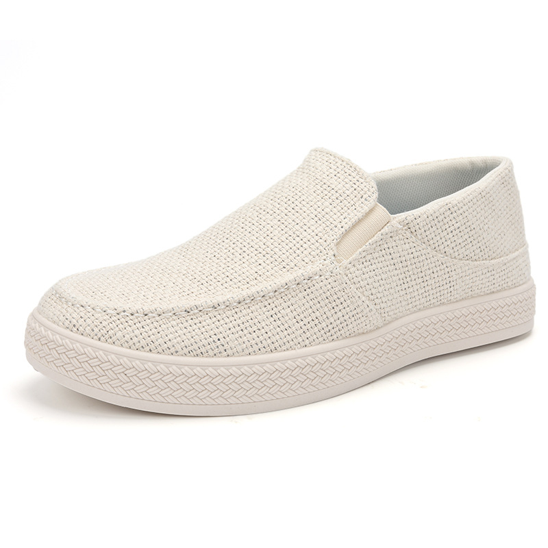 Men'S Shoes Loafers Casual - Sapatos masculinos de linho, estilo slip-on,