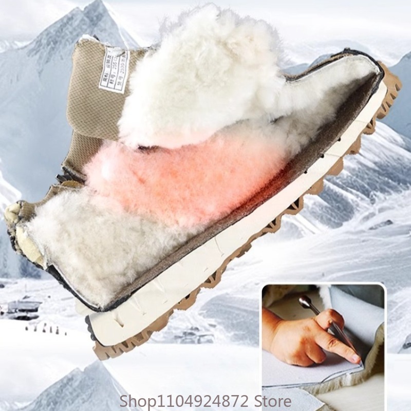 Inverno quente lã algodão sapa - Winter Boot Insulated avaliação e preço