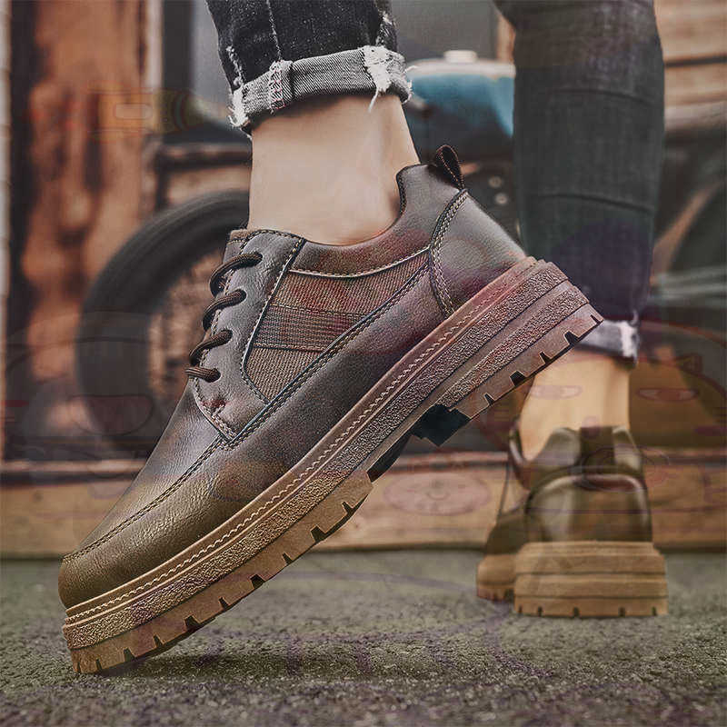 Escuro natural couro moda form - Men Shoes Eu To Us avaliação e preço