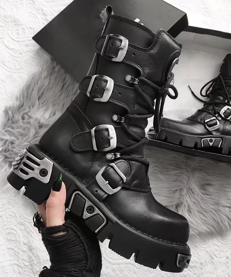 Homens de luxo moda punk gótic - Men Shoes Trends avaliação e preço