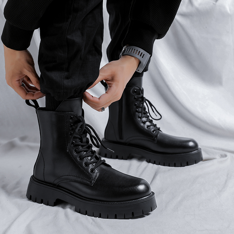 Botas de Couro Genuíno de Luxo - Men Shoes Trends avaliação e preço