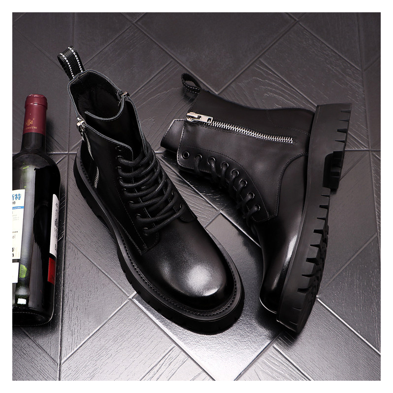 Botas de Couro Genuíno de Luxo - Men Shoes Trends avaliação e preço