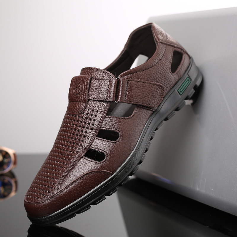 Sandálias masculinas de couro  - Men Shoes Eu To Us avaliação e preço