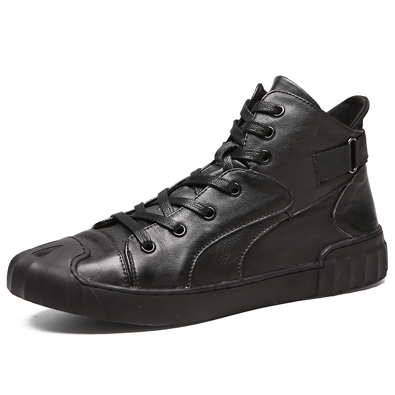 Botas Curtas Casuais de Couro  - Men'S Shoes Loafers Casual avaliação e preço