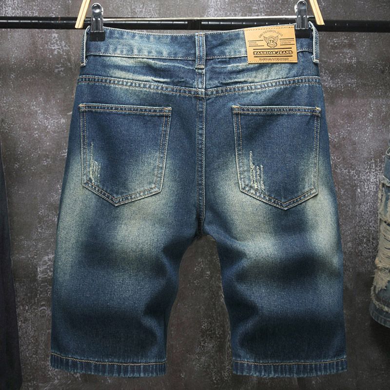 Novos shorts jeans masculinos  - Men'S Shoes With Jeans avaliação e preço