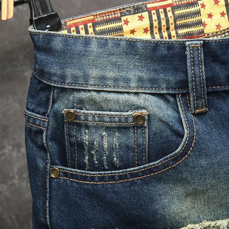 Novos shorts jeans masculinos  - Men'S Shoes With Jeans avaliação e preço