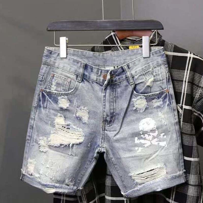 Verão masculino desgastado grâ - Men'S Shoes With Jeans avaliação e preço