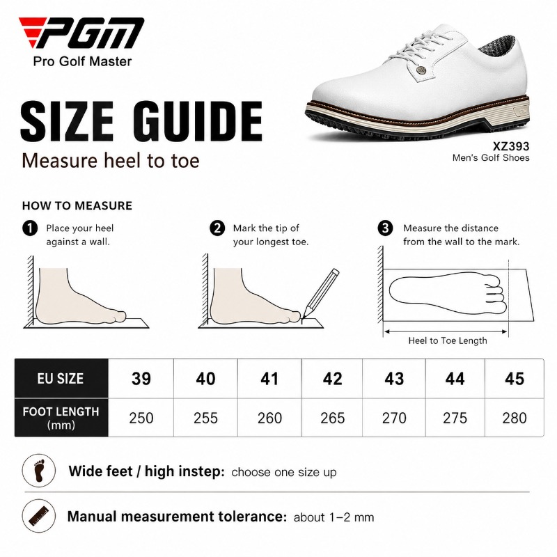 PGM Sapatos de golfe masculino - Men Shoes Eu To Us avaliação e preço